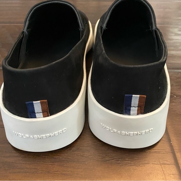 Wolf & Shepherd Cruise Men's Slip On Black & White Shoe Size 42 US 9 - Picture 6 of 9